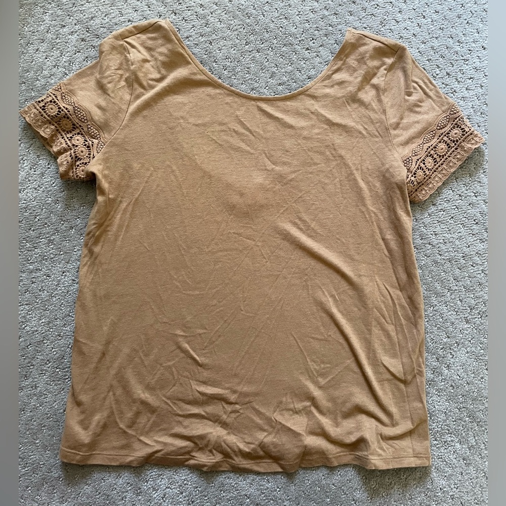 Sézane Lace Sleeve Blouse